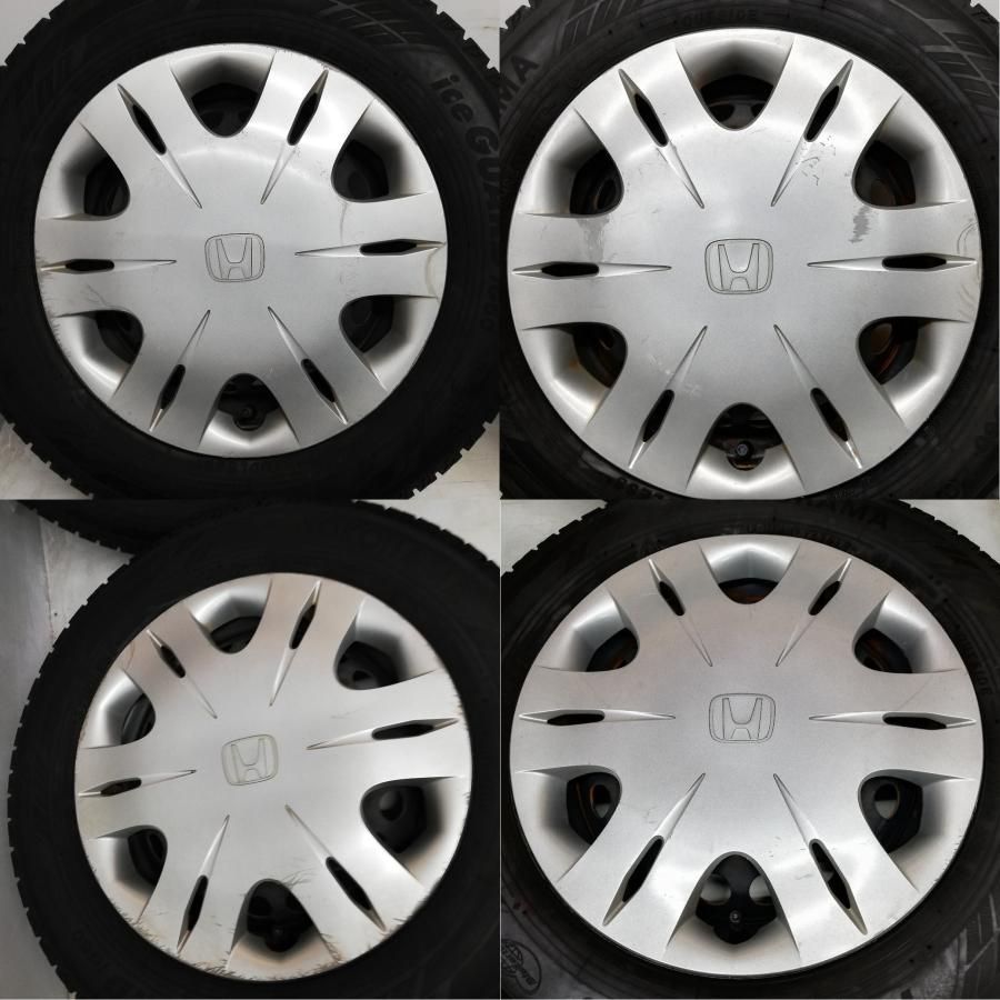 ＜スタッドレスタイヤ & ホイール 4本＞ 175/70R14 ヨコハマタイヤ アイスガード iG60 14x5.5J ホンダ フィット GB3系  4H -100 中古