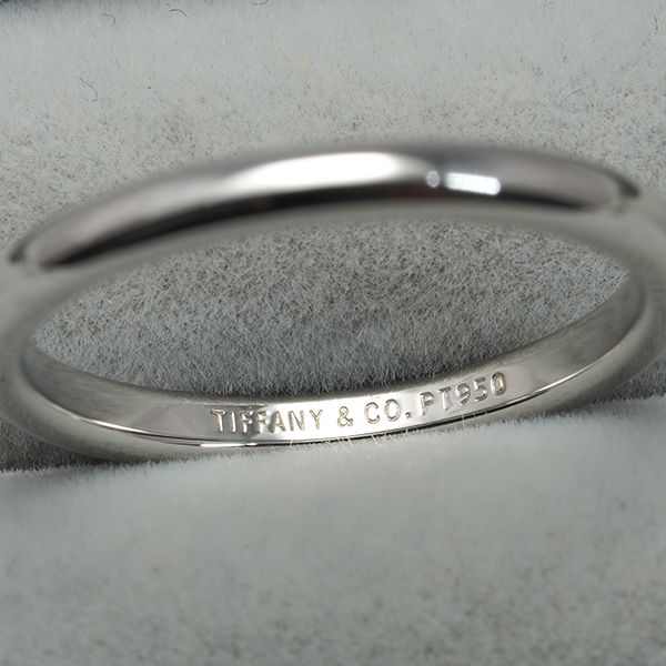 Tiffany ティファニー クラシックバンド リング Pt950 ティファニー