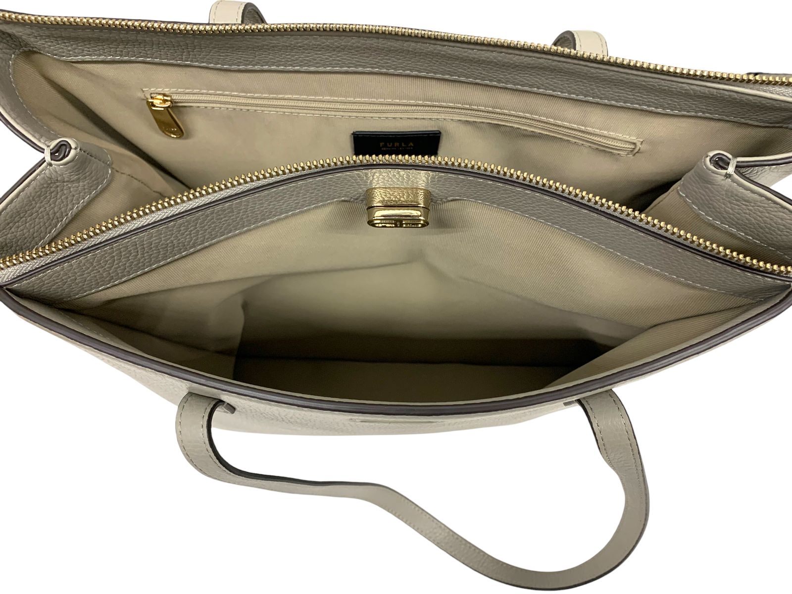 FURLA (フルラ) レザー トートバッグ 149538 シルバー