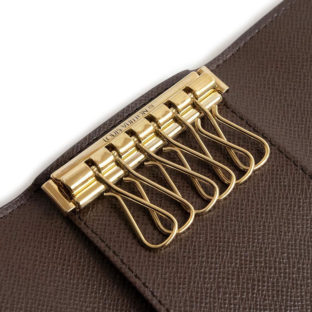 ルイ ヴィトン ミュルティクレ 4 キーケース ダミエ ブラウン 茶  