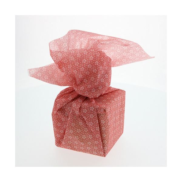 不織布風呂敷 アラカルト 梅小紋 赤90cm角 1セット 200枚 20枚×10パック