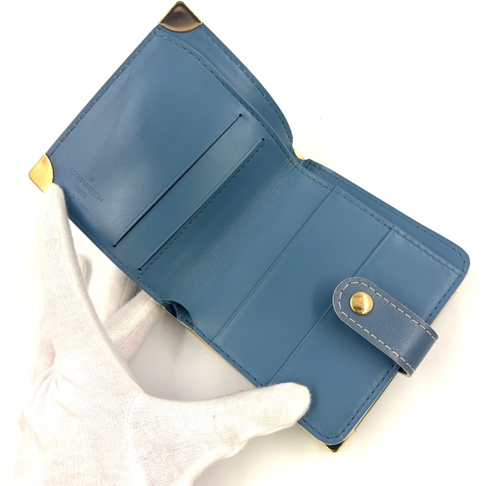 LOUIS VUITTON スハリ コンパクトジップ ファスナー付二つ折り