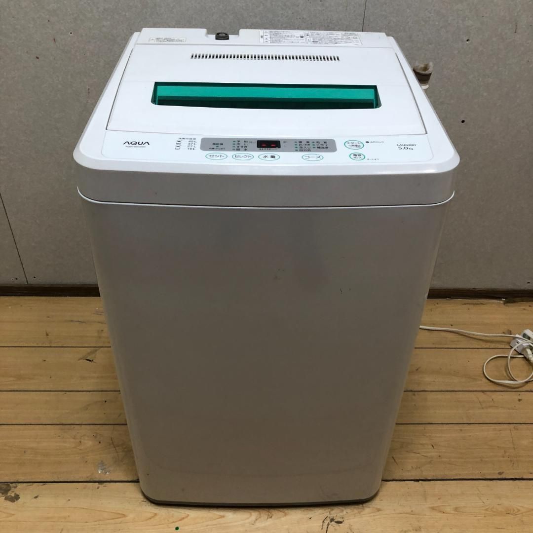 2016年製美品・使用浅　アクア 5kg  洗濯機 AQUA 洗濯機本体 5.0kg ホワイト - メルカリ