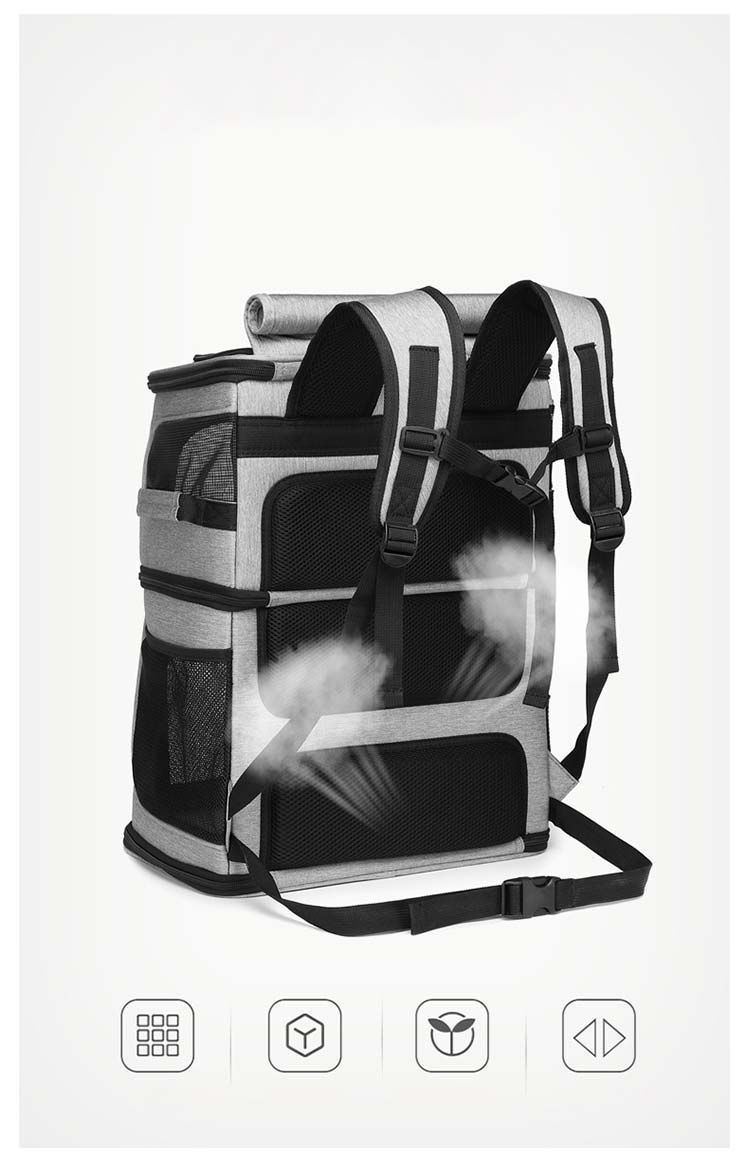 猫 2匹 リュック 分離可 キャリー 2層 ペット キャリーバッグ 小型犬 ソフトクレート 折りたたみ可 マット付き 2way 通院用 ペットキャリー リュック 猫 猫用 犬 ペットキャリーケース 折 WWW_GEBZETESISAT_COM_TR