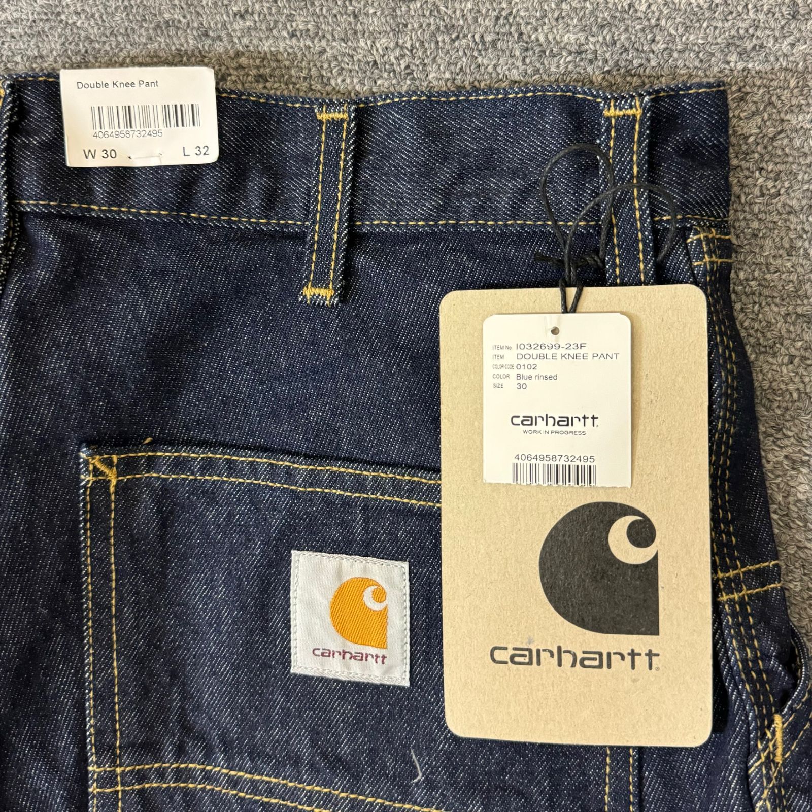 新品 Carhartt WIP DOUBLE KNEE PANT ダブルニー インディゴ