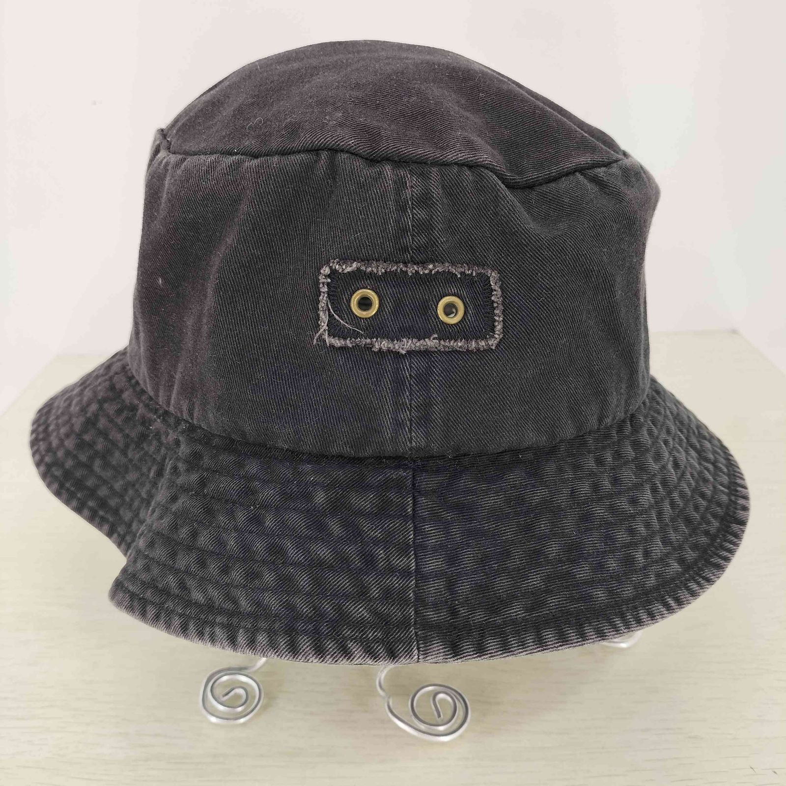 ステューシー Stussy 90s 紺タグ 同色ロゴ刺繍 バケットハット メンズ