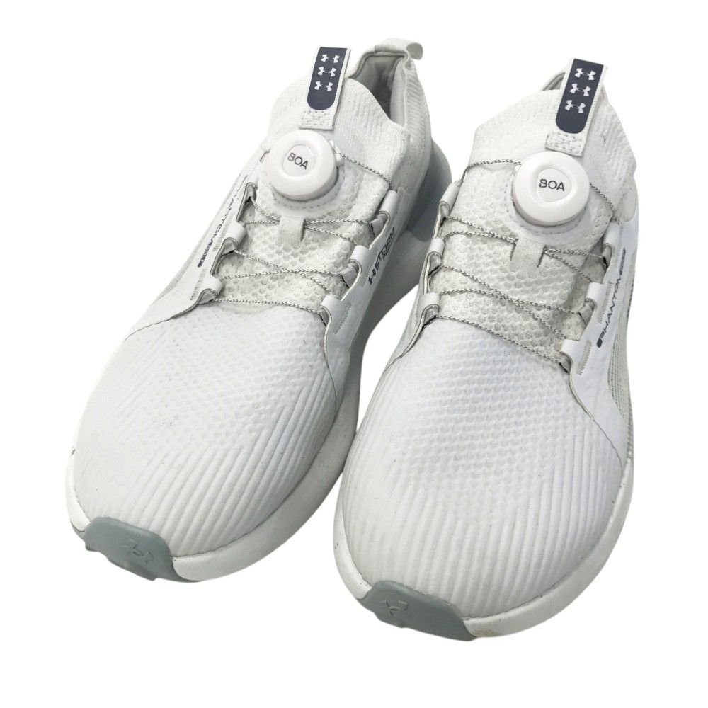 UNDER ARMOUR アンダーアーマー 3027380-101 ゴルフシューズ UAファントム  ホワイト系 26.5 [240101432457] ゴルフウェア メンズ ストスト UNDER ARMOUR アンダーアーマー 3027380-101 ゴルフシューズ UA