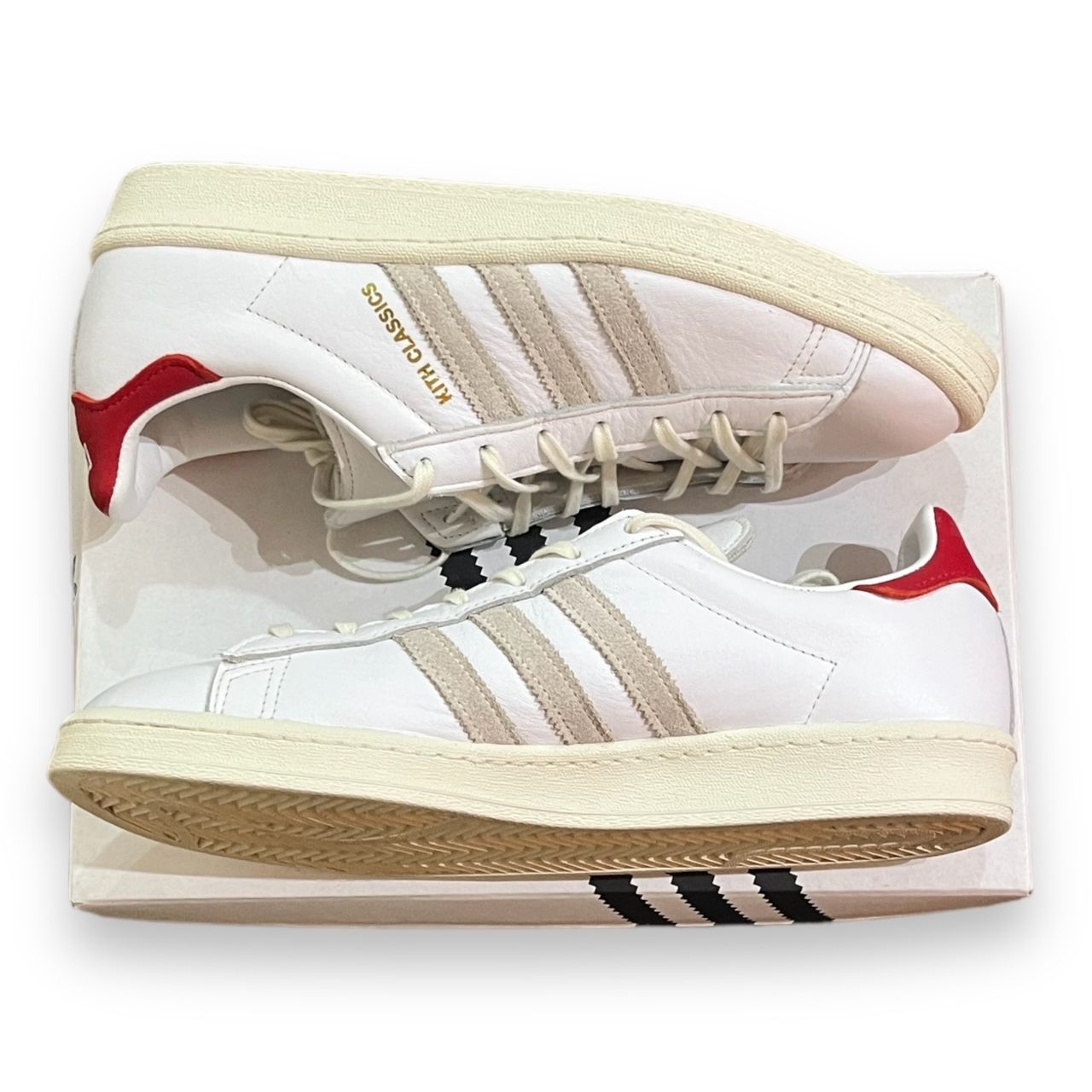 国内正規 KITH × adidas Campus 80s White/Red キス × アディダス