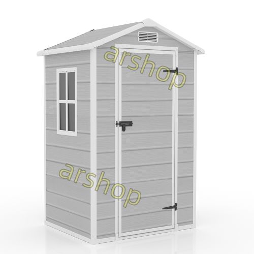 1900L 樹脂製物置 屋外 大型 倉庫 大型物置 戸外収納庫 物置 防水|耐侯 収納 ガーデン|庭|田畑|農場 頑丈 大容量 窓付き おしゃれ ガーデニング ガーデンボックス 収納 保管 家庭用 庭 アウトドア 園芸 工具 床板付き