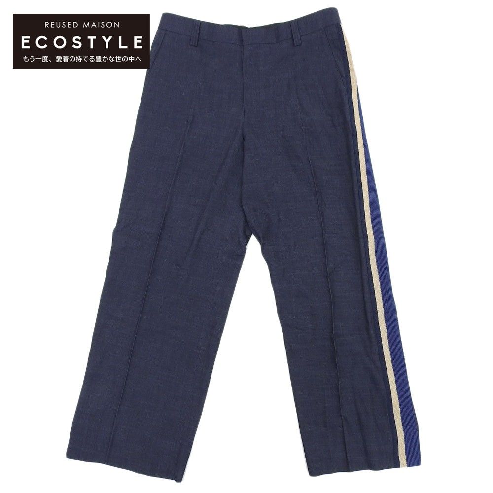 Coohem コーヘン 未使用 Coohem コーヘン KNIT SIDELINE PANTS ボトムス メンズ インディゴ XL 20-202-017 XL