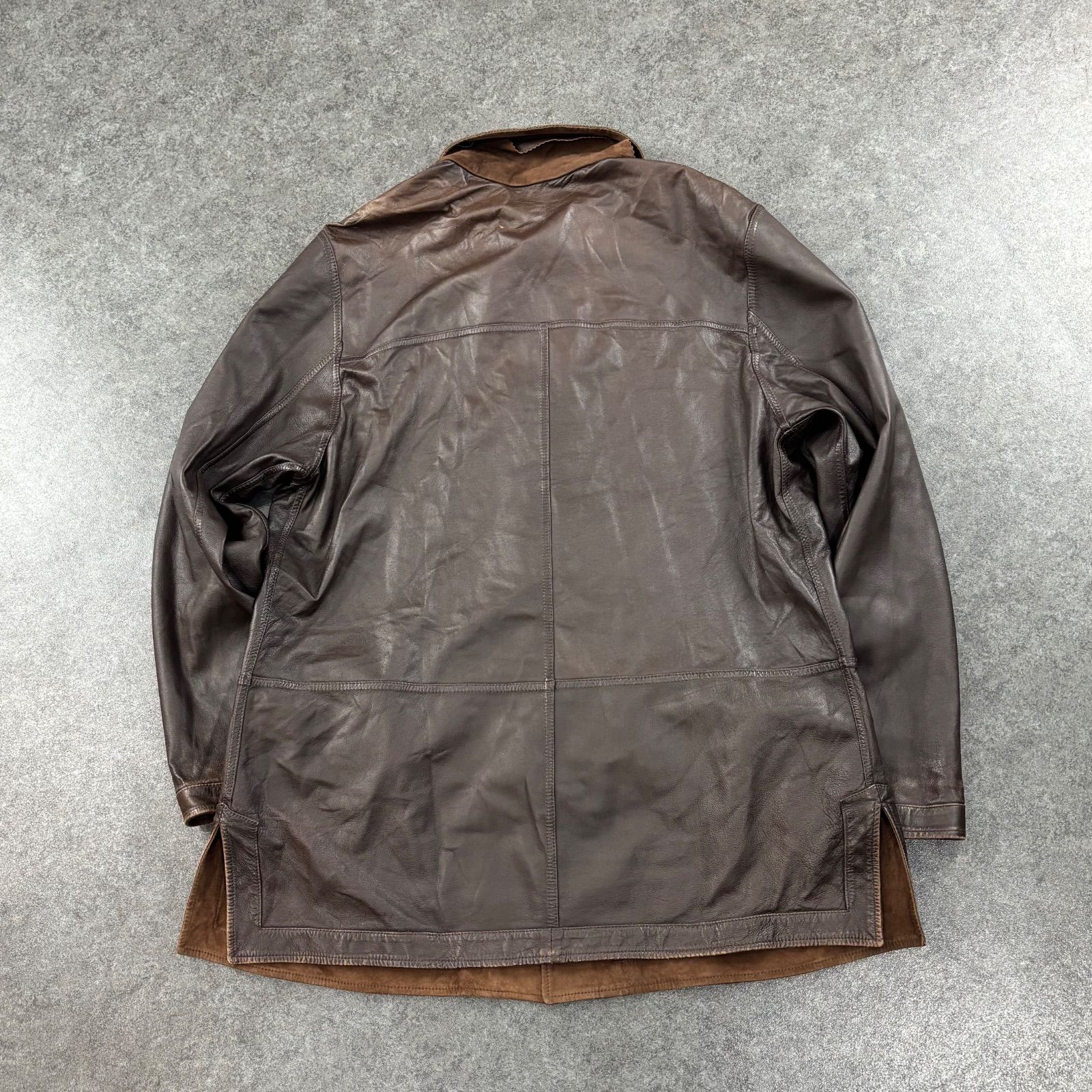 Italy 90s Real Leather Jacket Coat Blouson イタリア製 ハーフコート