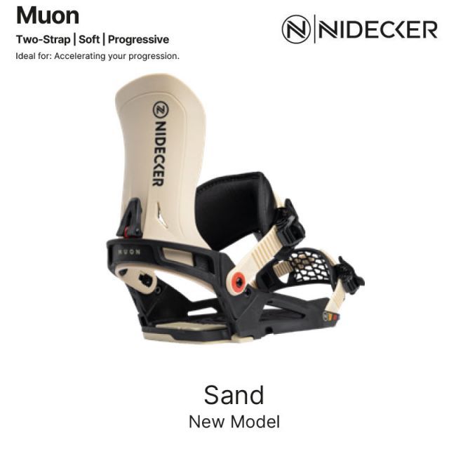 予約 25-26 スノーボード ビンディング NIDECKER ナイデッカー MUON SAND ムオン サンド 日本正規品