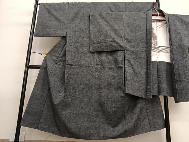 平和屋着物○男性 紬 アンサンブル 霞文 キングサイズ 正絹 逸品