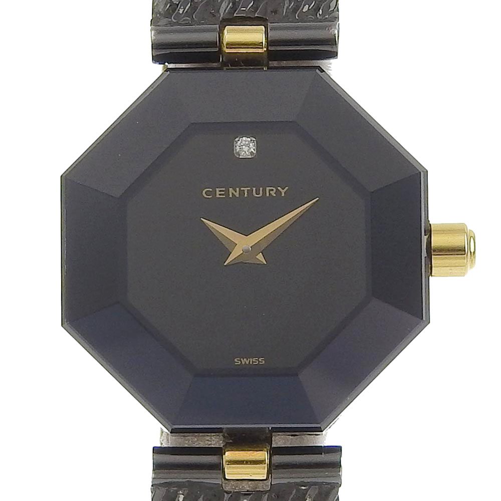 CENTURY】センチュリー タイムジェム ラッキーエイト 1Pダイヤ ステン