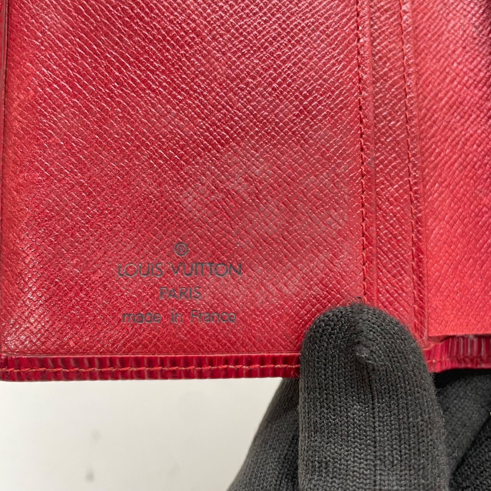 【美品】ルイヴィトン エピ ポルトフォイユ ヴィエノワ がま口 財布 レッド 赤 ルイヴィトンエピ ポルトフォイユ ヴィエノワ がま口財布 レッド