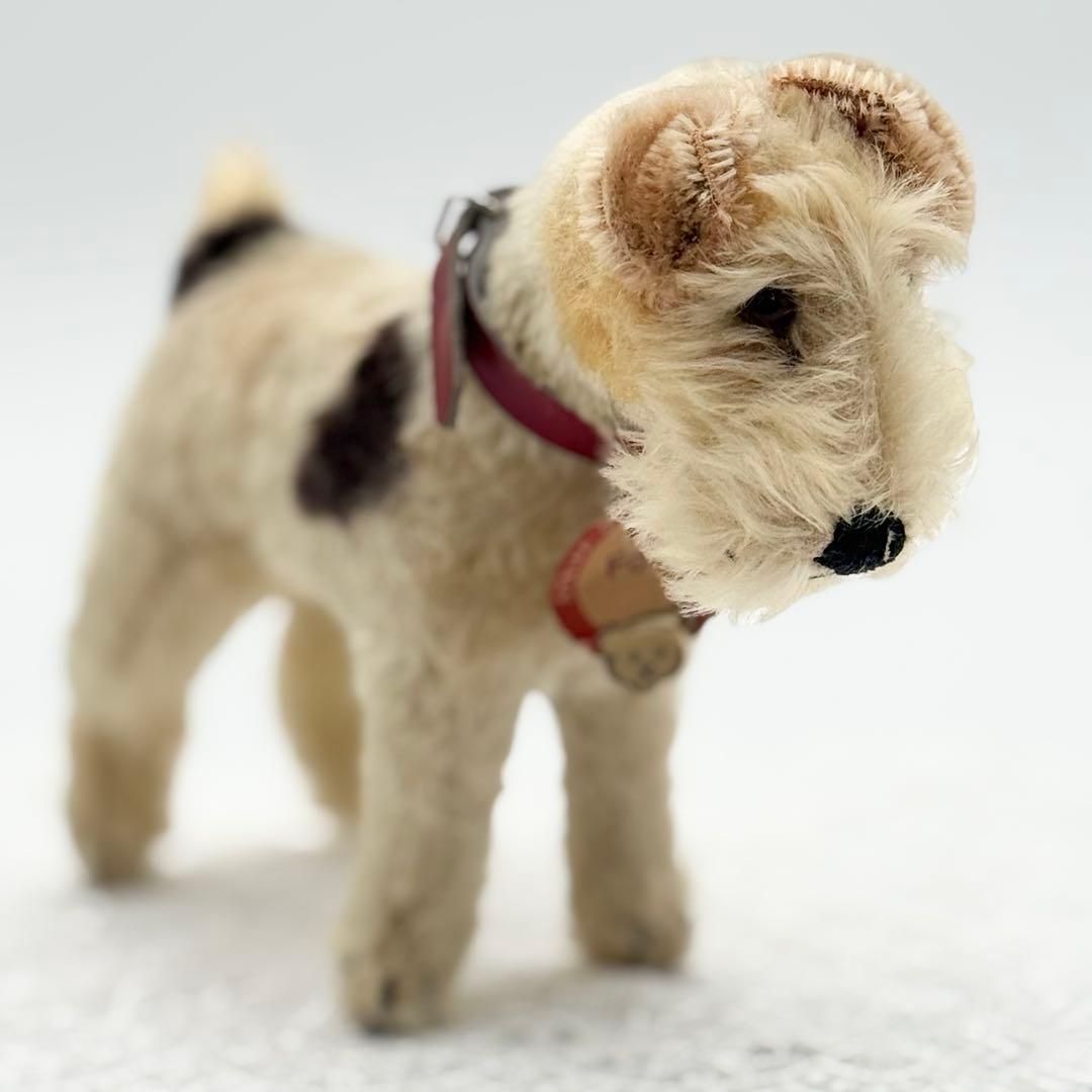 シュタイフ Foxy Foxterrier フォックステリアのフォクシー 犬 ビンテージ アンティーク Steiff STEIFF
