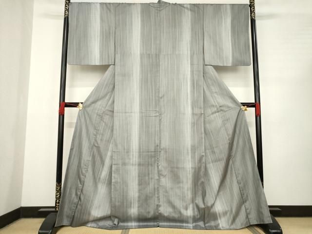 平和屋着物 本場染大島紬 間道 正絹 AABC6096ck