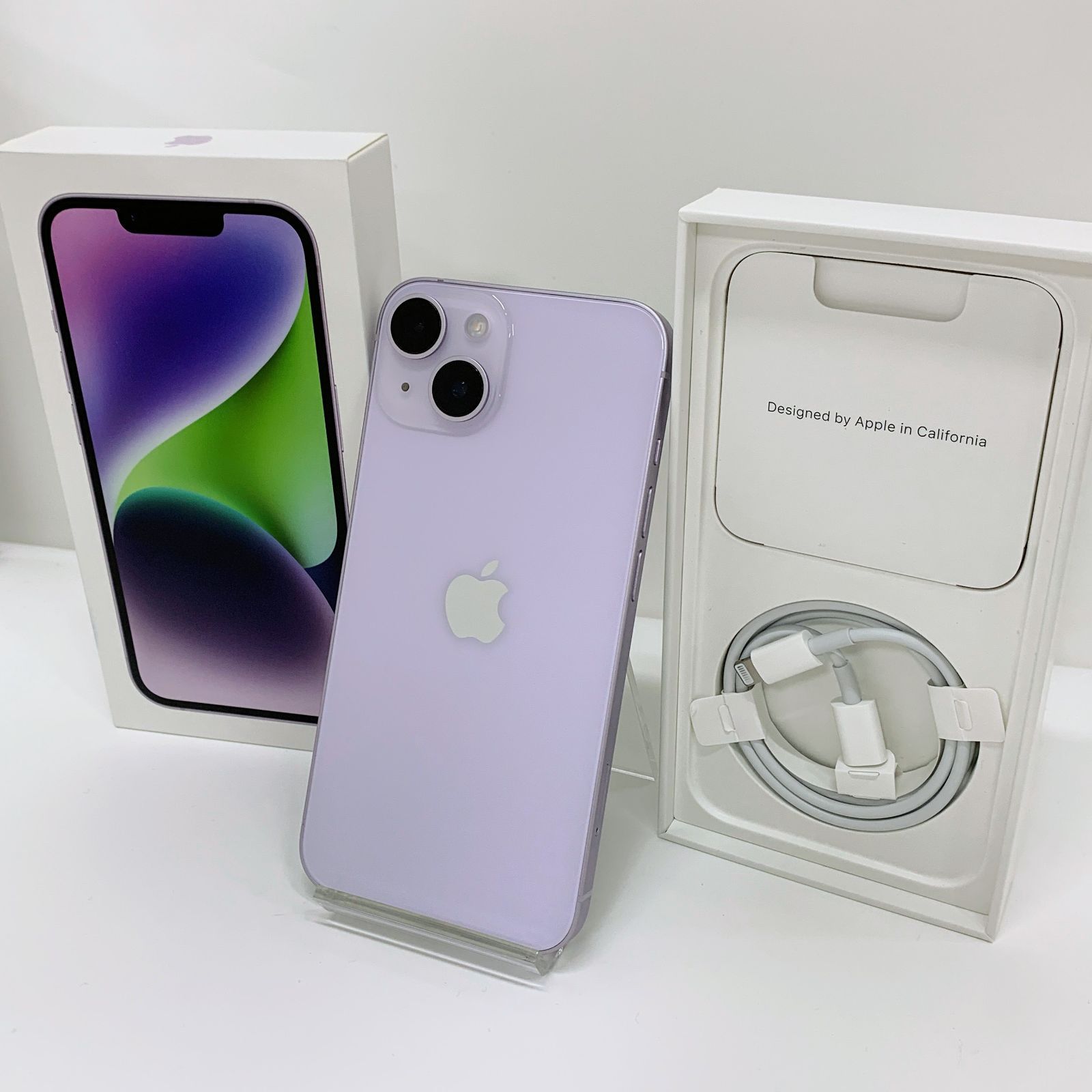 iPhone 11 パープル 128GB 美品 傷なし 88% iPhone 14 128GB パープル