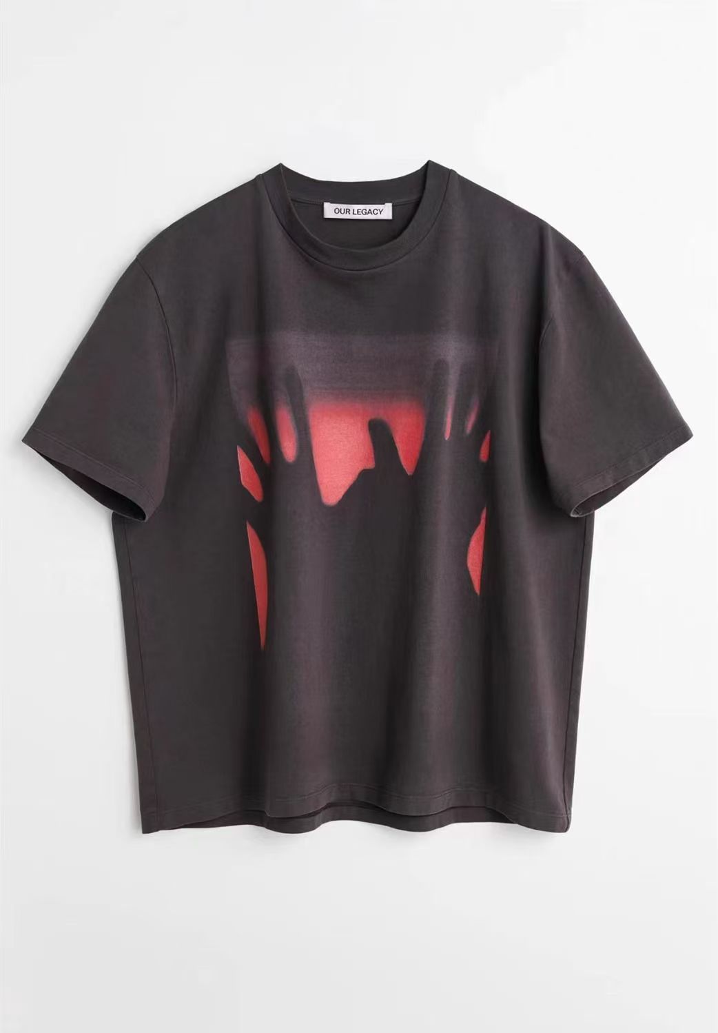 新品 【OUR LEGACY】RED OF HANDS PRINT Tシャツ