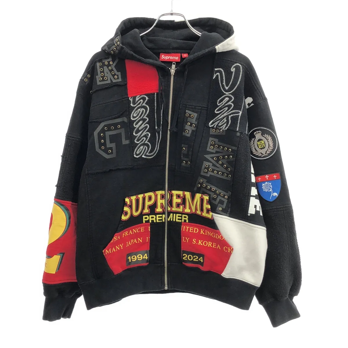 【美品】supreme patch work jacket Mサイズ Yahoo!オークション -「supreme patchwork」(ジャケット、上着) (男性