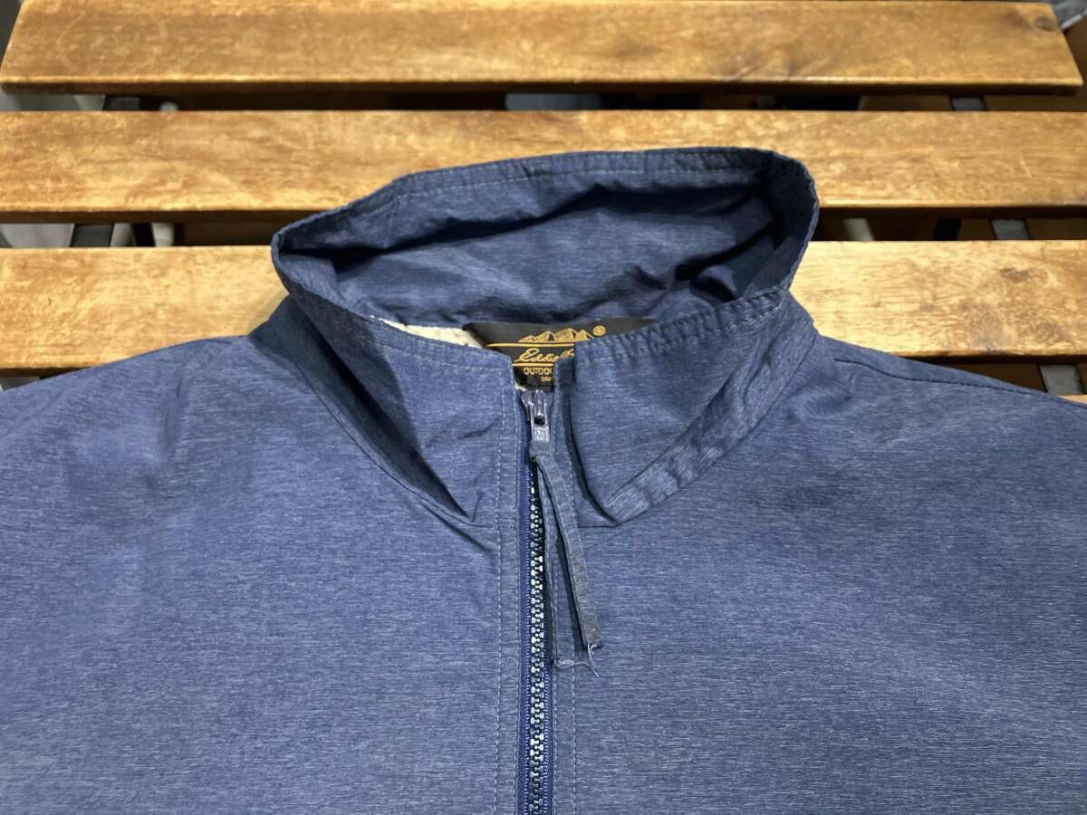 80-90s Eddie bauer usa製 size M ウォームアップジャケット ネイビー