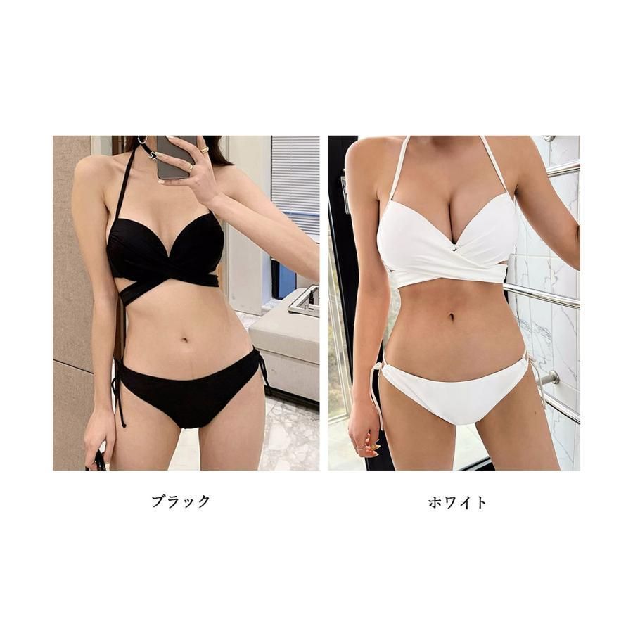 バックリボン ホルターネック水着