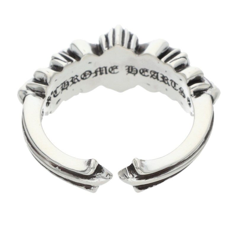 ベイビークラシックダブルフローラル シルバーリング