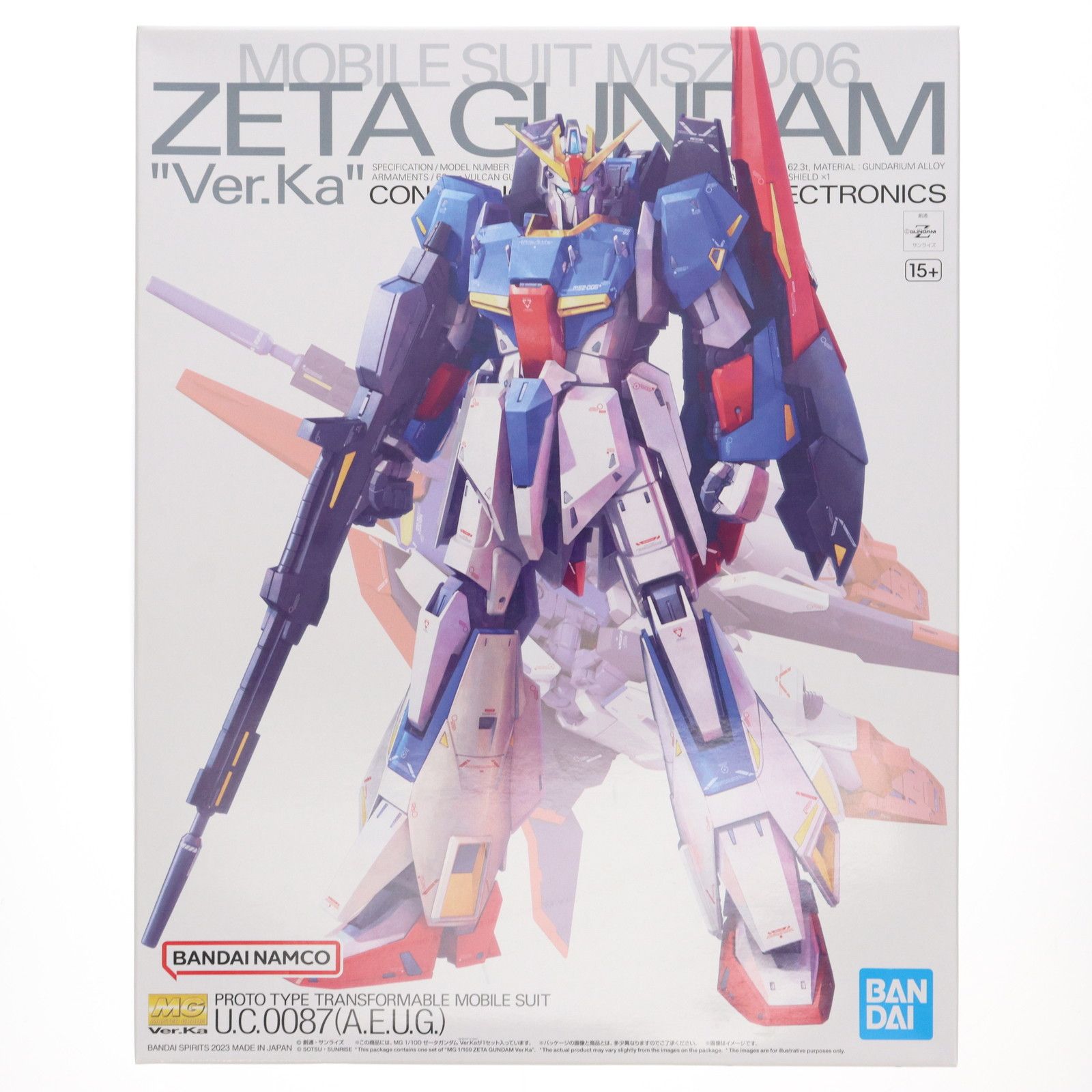 再販) MG 1/100 ゼータガンダム Ver.Ka 機動戦士Zガンダム プラモデル
