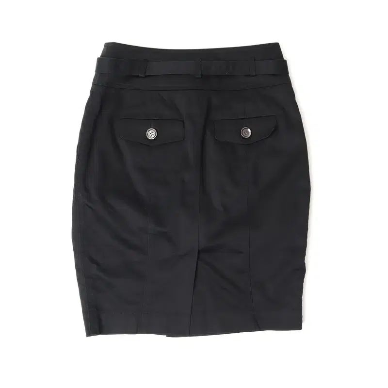 BURBERRY バーバリー ロンドン ベルト付き ダブルボタン スカート