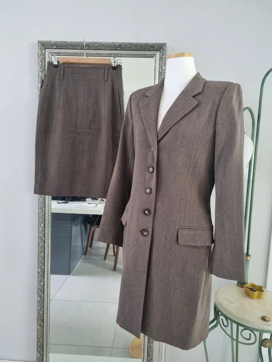 ジルサンダー JIL SANDER スーツ ジャケットスカート セットアップ 36 55