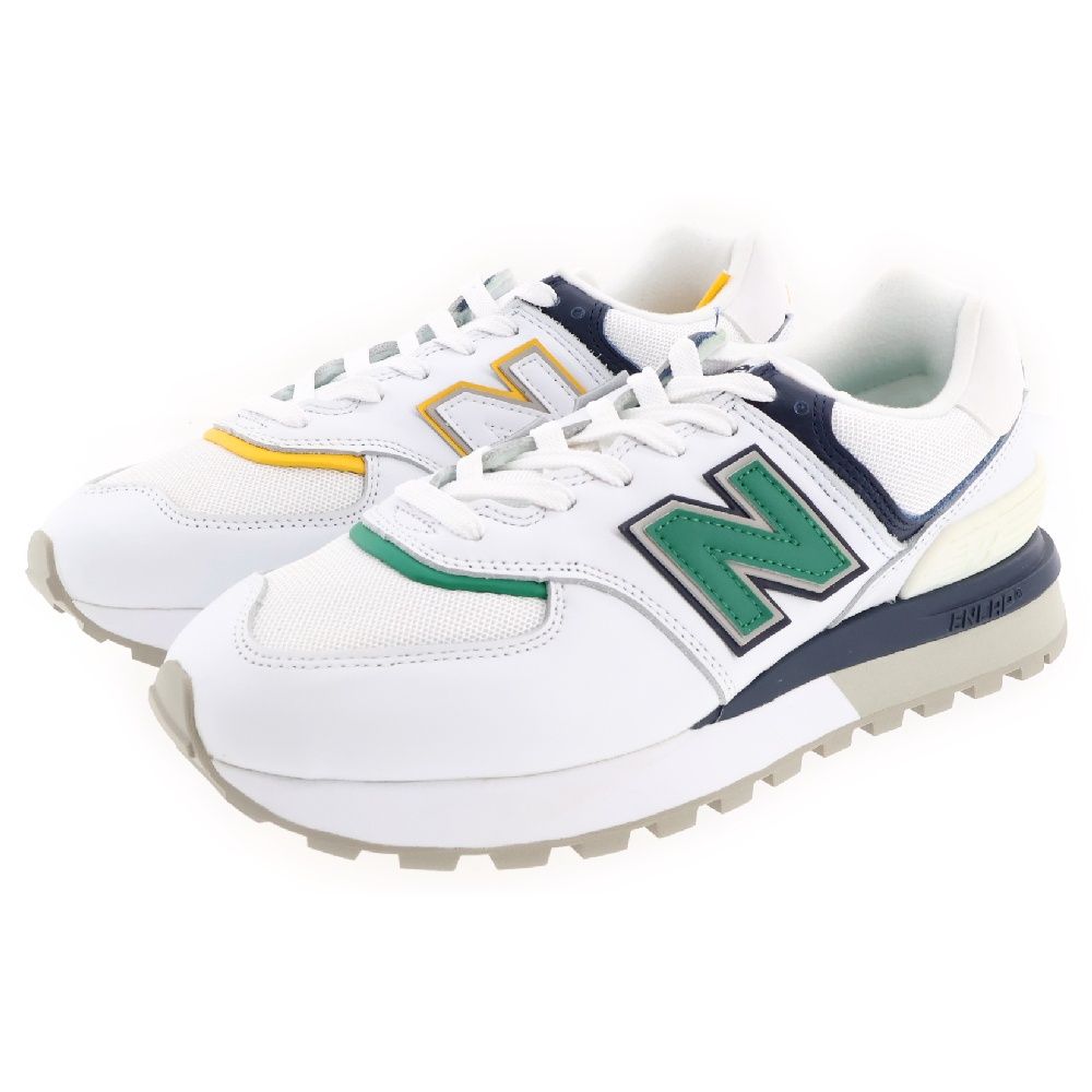 New Balance (ニューバランス) U574LGBE × BEAMS BOY IS A CLASSIC MADE DOUBLE ビームスボーイ イズ ア クラシック メイド ダブル ローカットスニーカー ホワイト US8.5/26.5cm