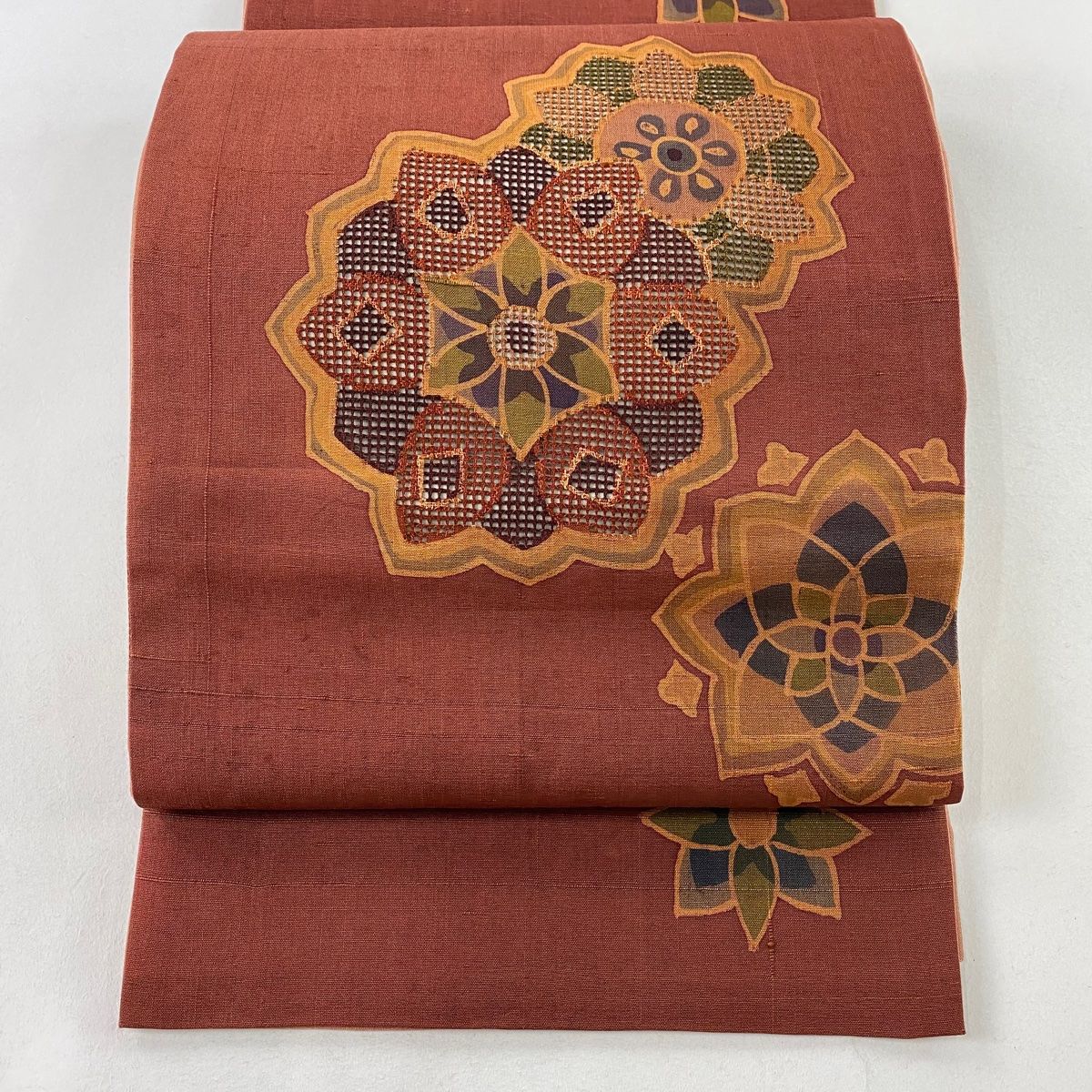 袋帯 紬 刺繍 御所人形文様 お太鼓柄 正絹 YR696 袋帯 紬 刺繍 御所人形文様 お太鼓柄 正絹 YR696 - メルカリ
