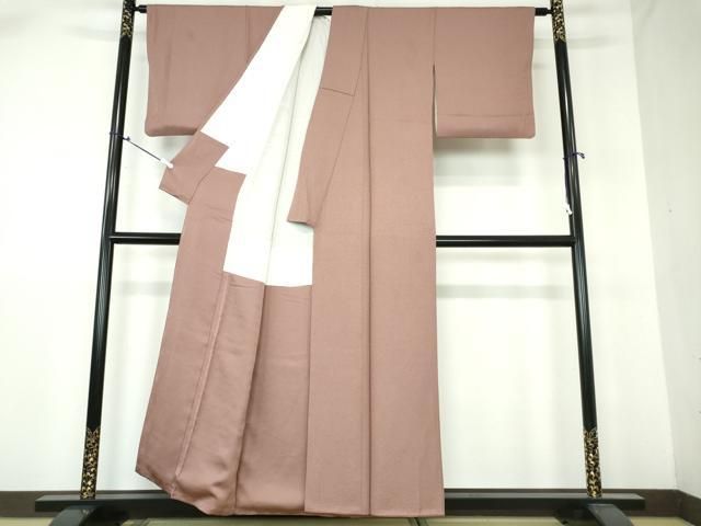 平和屋着物●本草木染作家　瑞鳳　色無地　鴇浅葱色　正絹　逸品　AABD0866ck 平和屋着物□本草木染作家 瑞鳳 色無地 紋意匠 鴇浅葱色 正絹