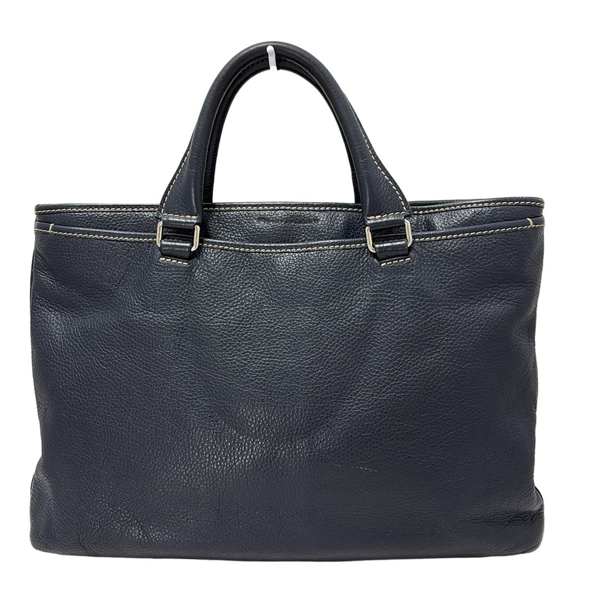 STEFANO MANO ステファノマーノ ビジネスバッグ - ダークネイビー 本体ロックなし レザー