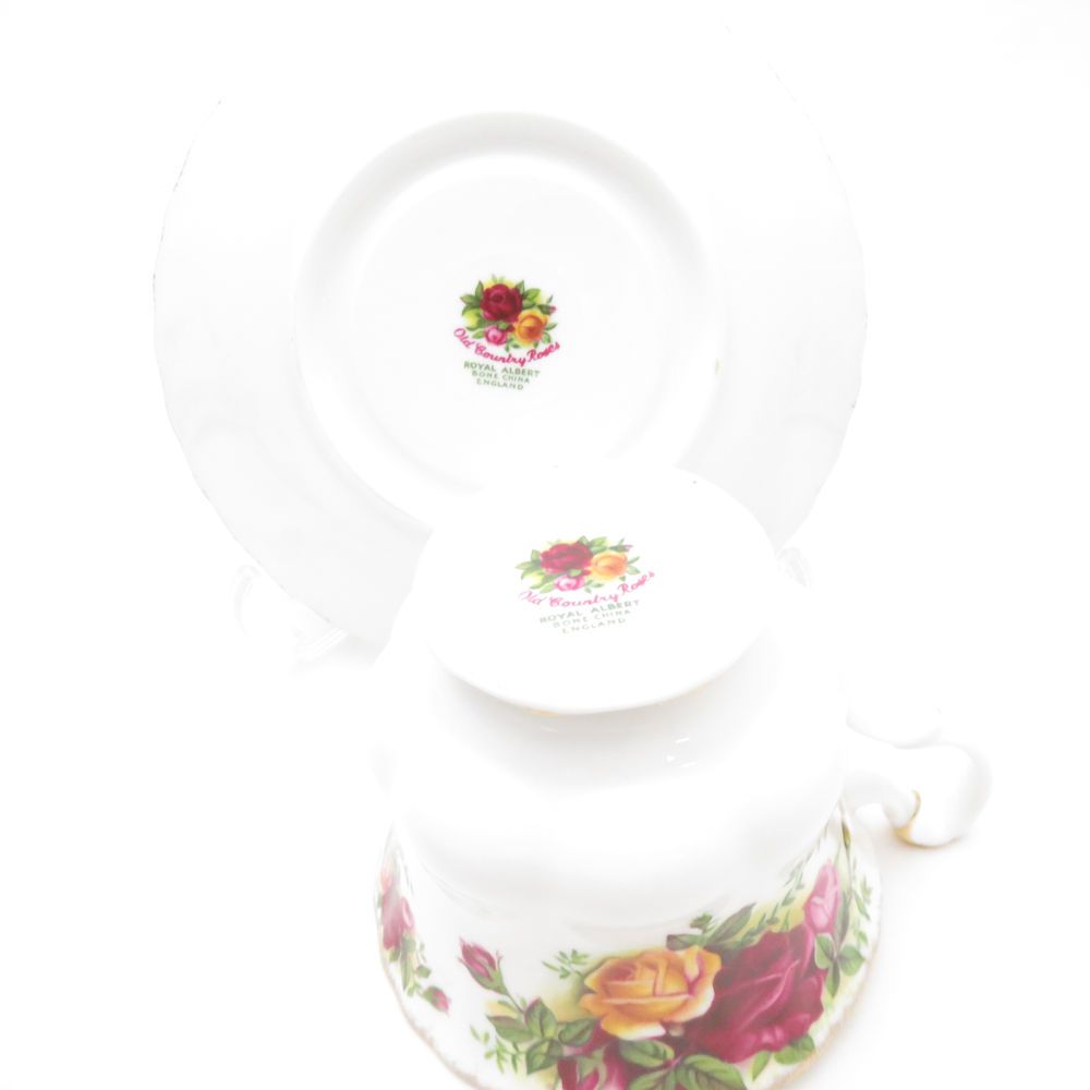 ROYAL ALBERT ロイヤルアルバート オールドカントリーローズ カップ＆ソーサー 4客 セット ティー コーヒー 薔薇 SM2712B4 