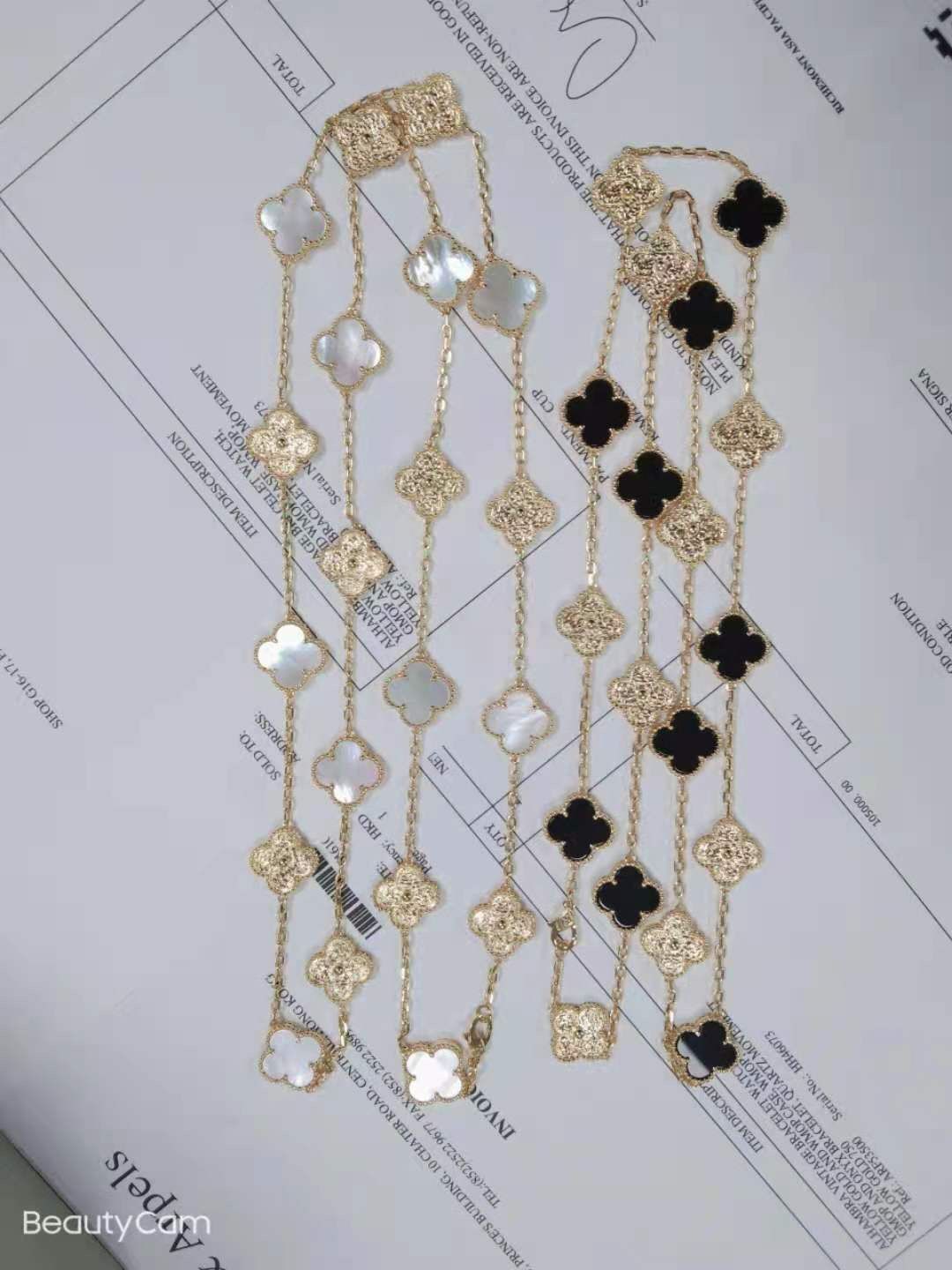 Van Cleef - Arpels アルハンブラ 20連フラワー ネックレス - マルチストーン ヴァン クリーフ - アーペル レディースジュエリー｜ ｜