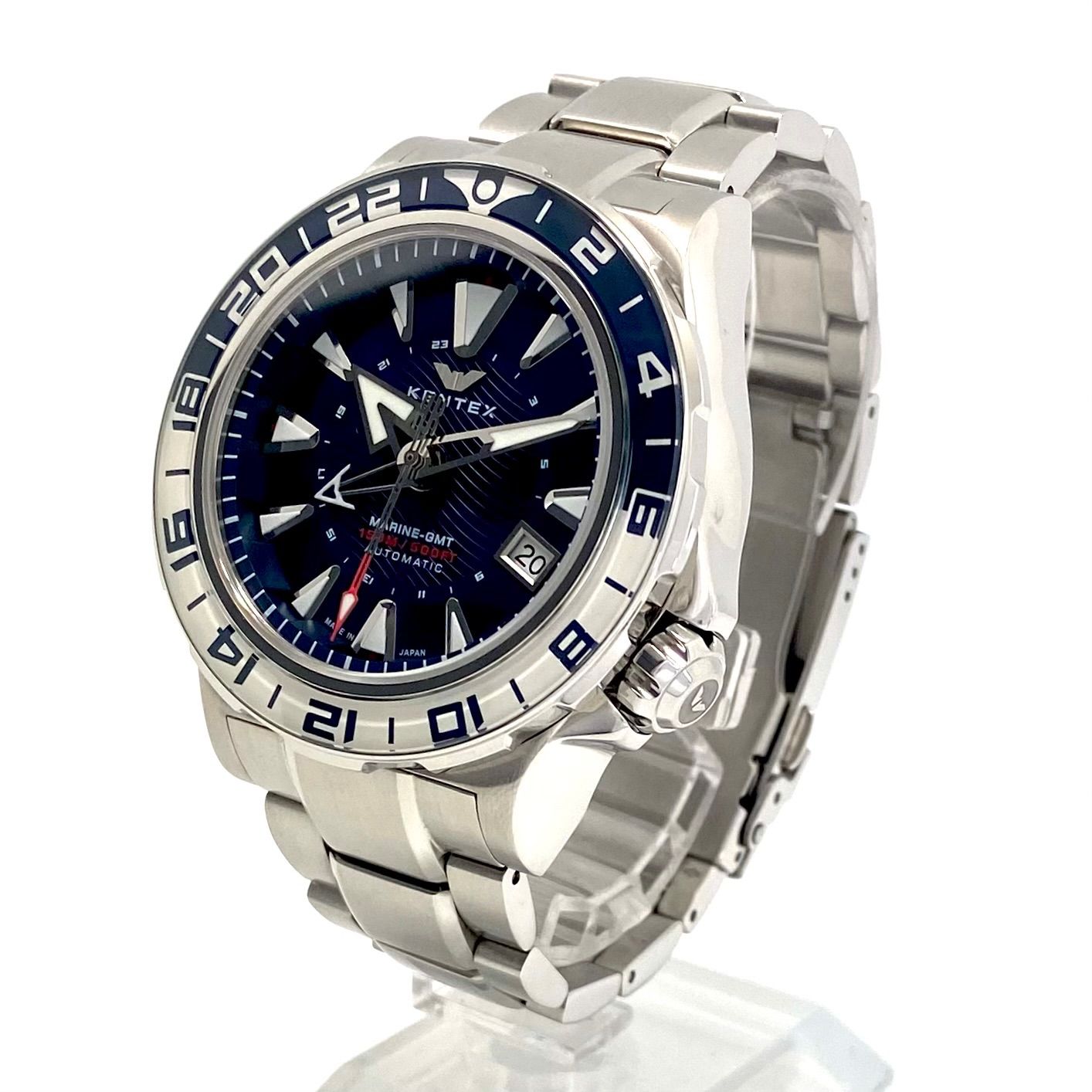 美品・希少】ケンテックス KENTEX マリンGMT S820X-02 限定188本 自動 