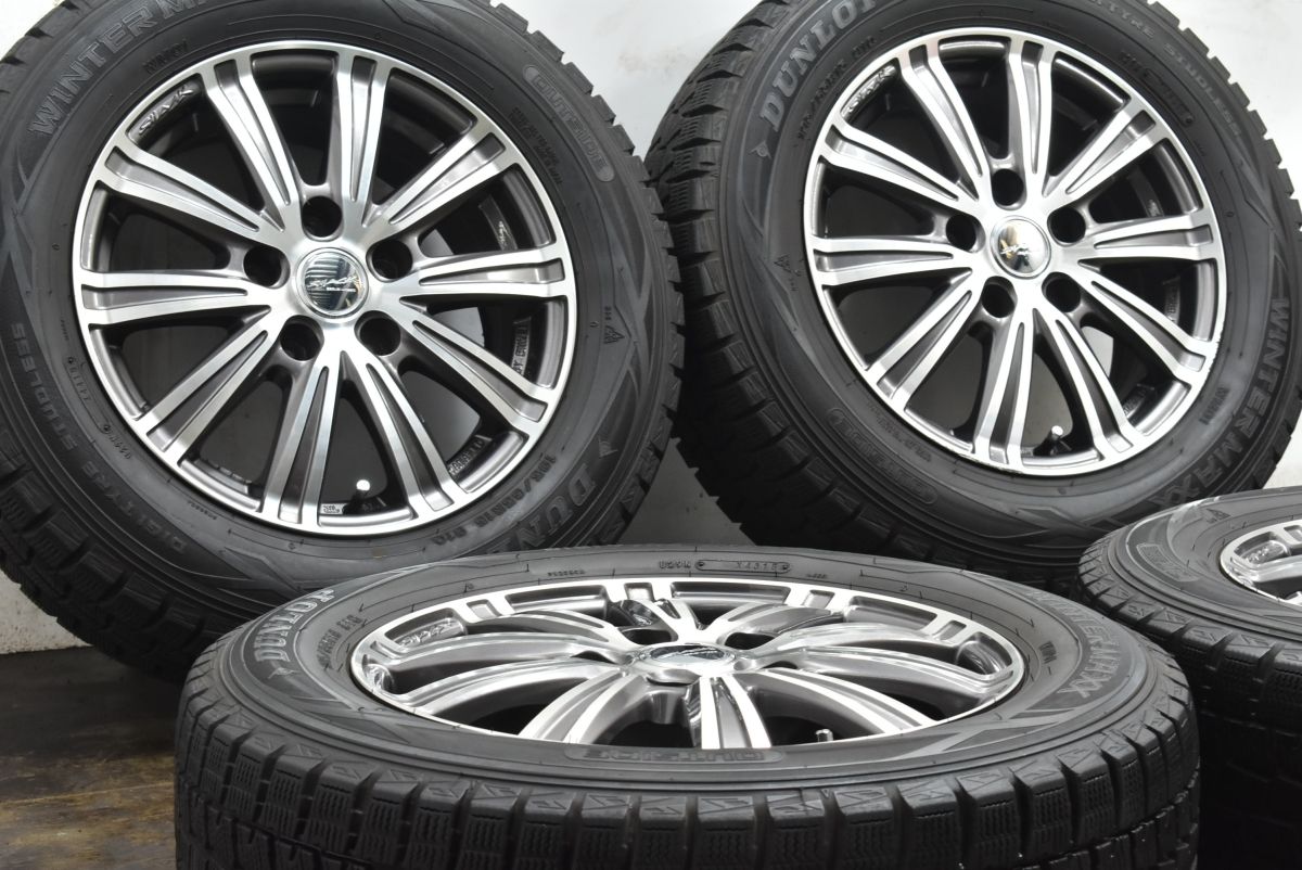 セレナ等に SMACK 15in 6J 45 PCD114.3 ダンロップ ウィンターマックス WM01 195 65R15 ノア ヴォクシー ステップワゴン プレマシー