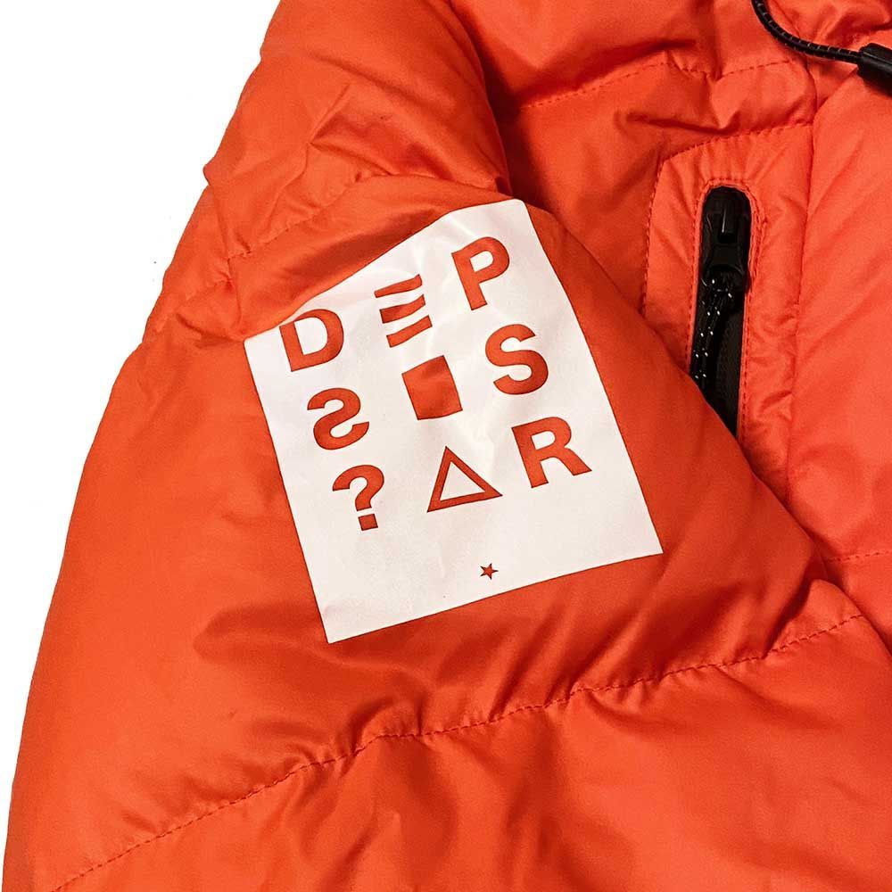 deps×square【デプス×スクエア】　ダウンジャケット【超美品】 Mサイズ DEPS デプス x SQUARE スクエア DOWN JACKET (ORANGE) ダウン