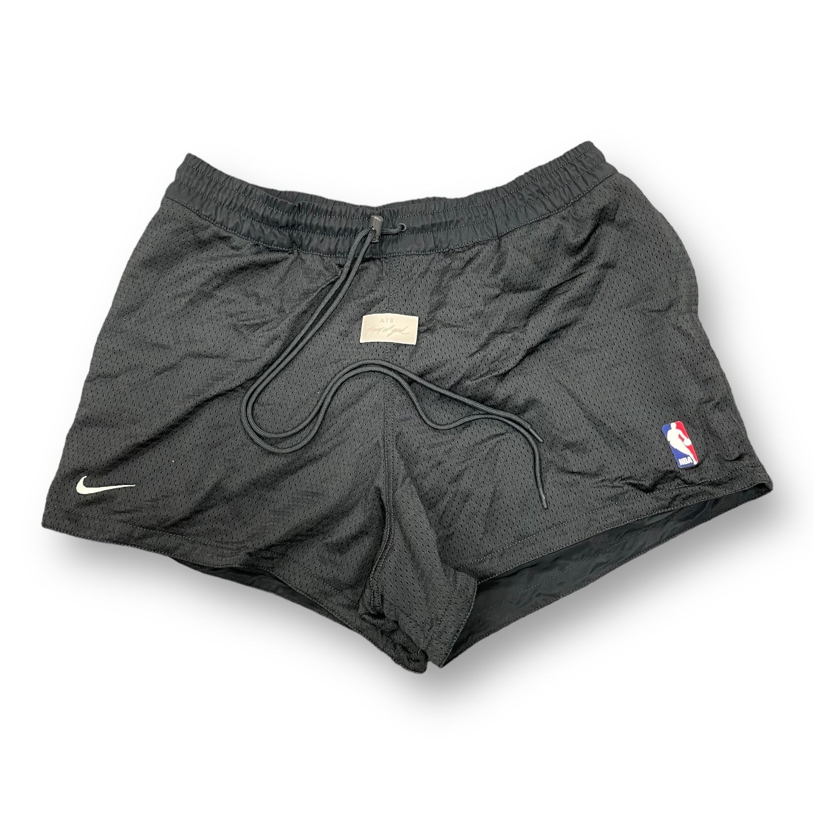 国内正規 NIKE FEAR OF GOD ESSENTIALS BASKETBALLS SHORT コラボ バスケット メッシュ ハーフパンツ  ショーツ フィアオブゴッド ナイキ CU4690-010 XL