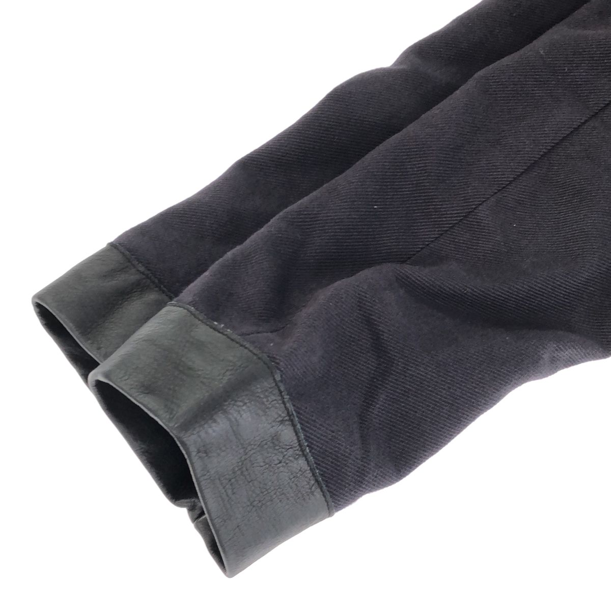 Needles ニードルス レザーリブ ダブルジャケット アウター JKT メンズ