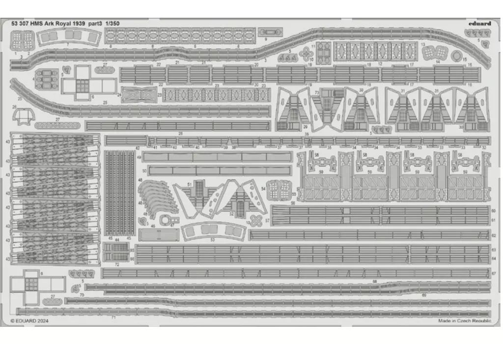 【】プラモデル 1/350 アークロイヤル 1939年 パートIII エッチングパーツ (アイラブキット用) [EDU53307]