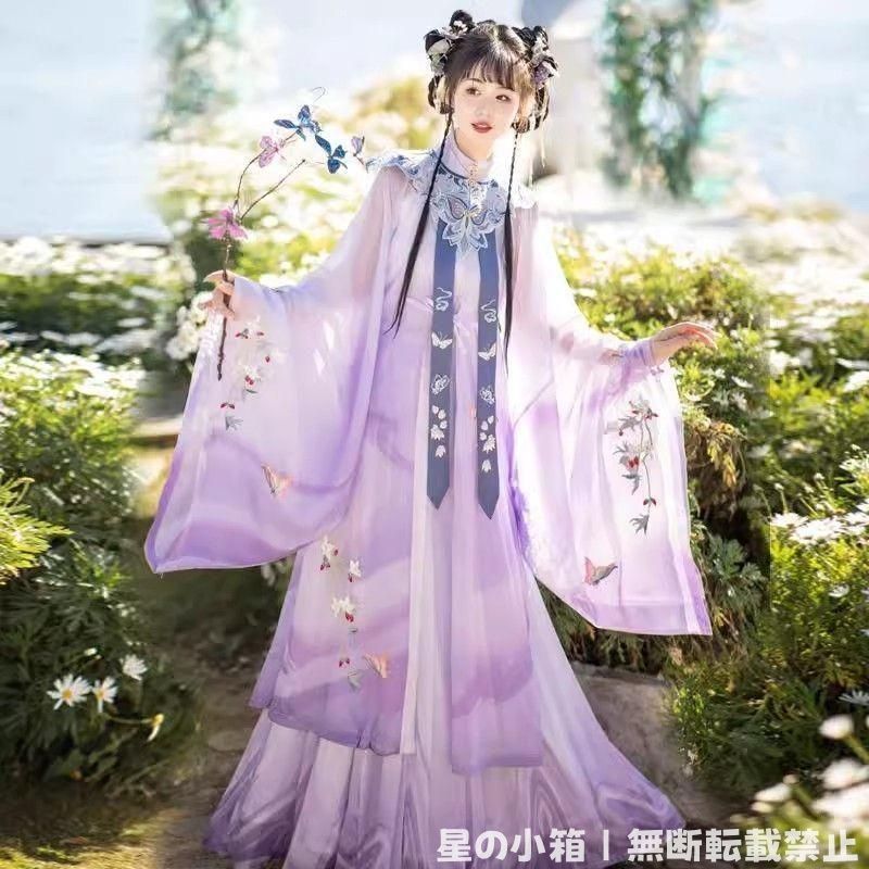 2025 豪華刺繍 漢服 かんふく 古風衣装 レトロ風 中華ロリータ コスプレ ワンピース 唐装 仙女服 中華風 美しい刺繍 撮影会 舞台演出 推し活 ハロウィン 仮装 HF-434
