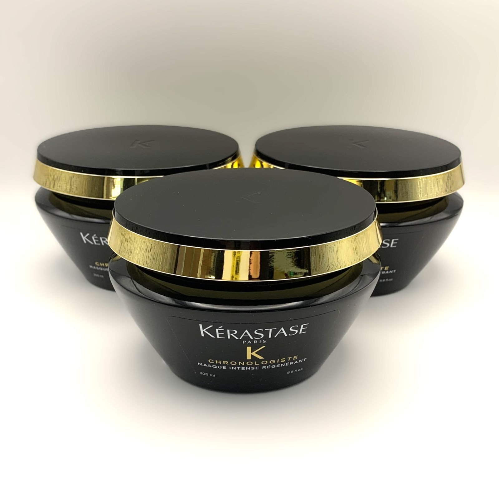 687【訳あり商品／3点セット】ケラスターゼ CH マスク クロノロジスト R 200ml 並行輸入品 スカルプ・ヘアトリートメント ヘアマスク 頭皮毛髪ケア 箱無し