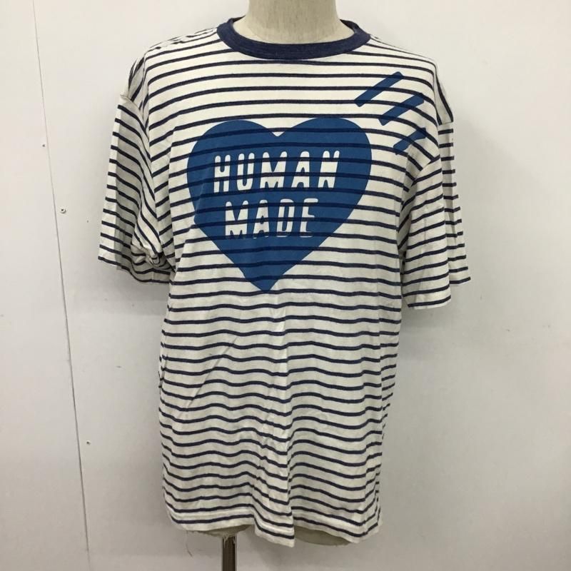 HUMAN MADE ヒューマンメード Tシャツ 半袖 ボーダー ハート - メルカリ