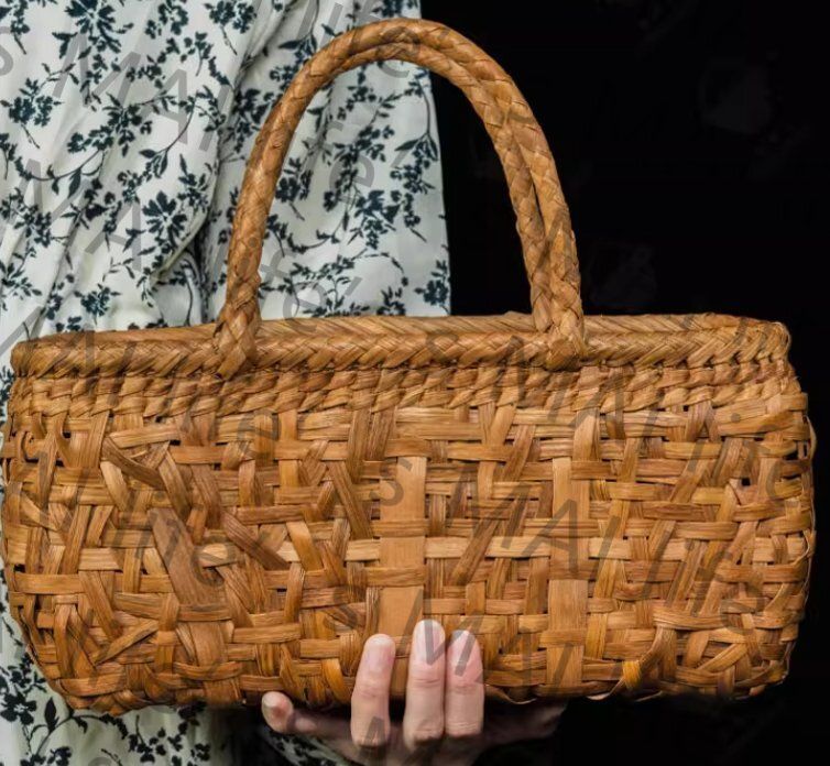 国産山葡萄カゴバック手作り職人技