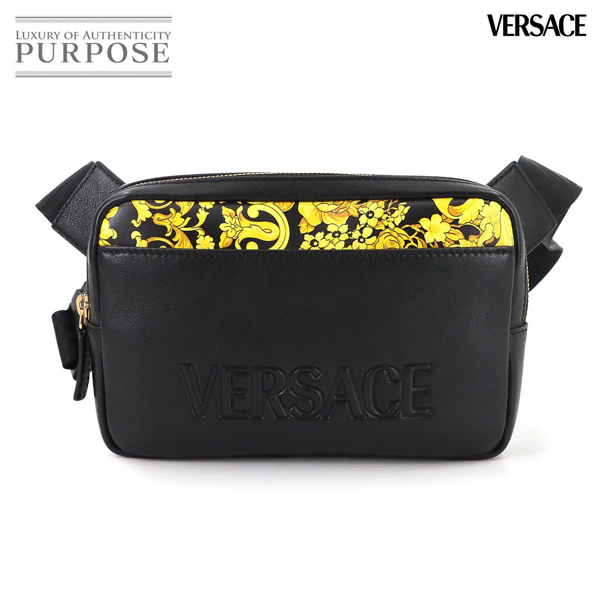 VERSACE ヴェルサーチ　ヴェルサーチェ　レザー ショルダーバッグ 楽天市場】ヴェルサーチ バッグ メンズ ショルダーバッグ