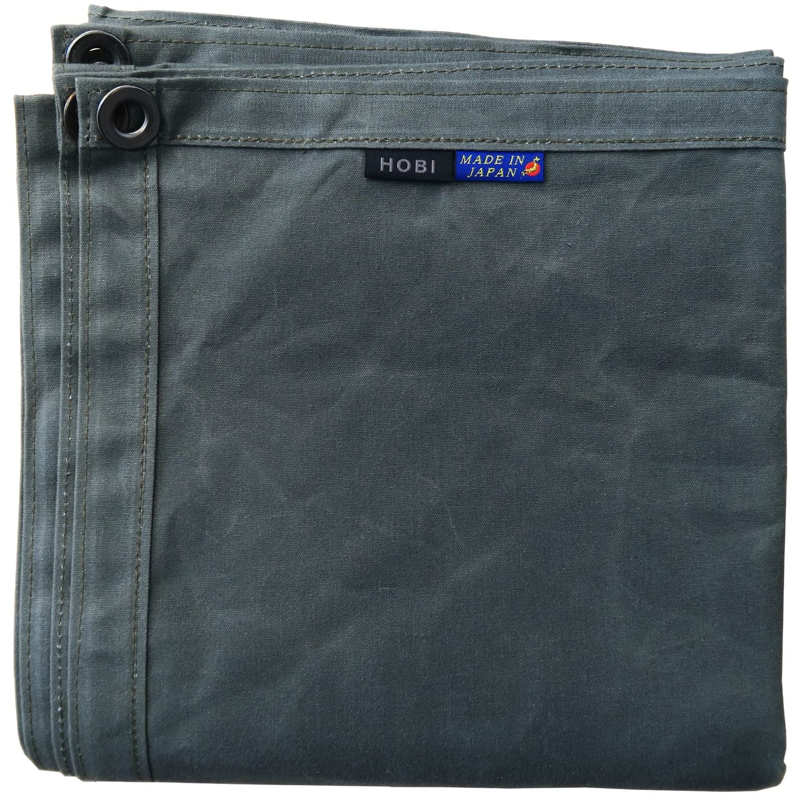 新着商品 HOBI 日本製 三代目サバイブシート4L 200×200cm グランドシート 軽上質帆布 撥水パラフィン加工 無骨でタフ 軽量 頑丈ハトメ 軍幕 ブラックオリーブ MADE IN JAPAN