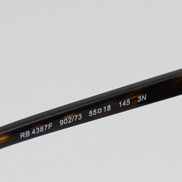 良品 レイバン RB4387F 902/73 55ロ18 145 ブラック メンズサングラス