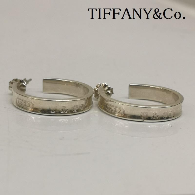 TIFFANY-Co. ティファニー ピアス 1837 ナロー フープ シルバー ピアス SV925